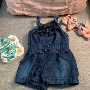 Newborn jean Romper